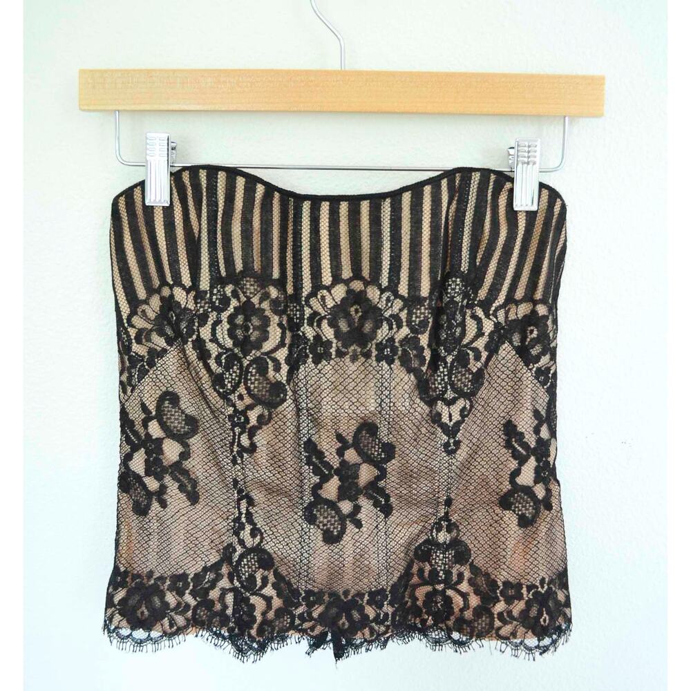 Nicole Miller Y2K Lace Bodice Top - Picture 3 of 7